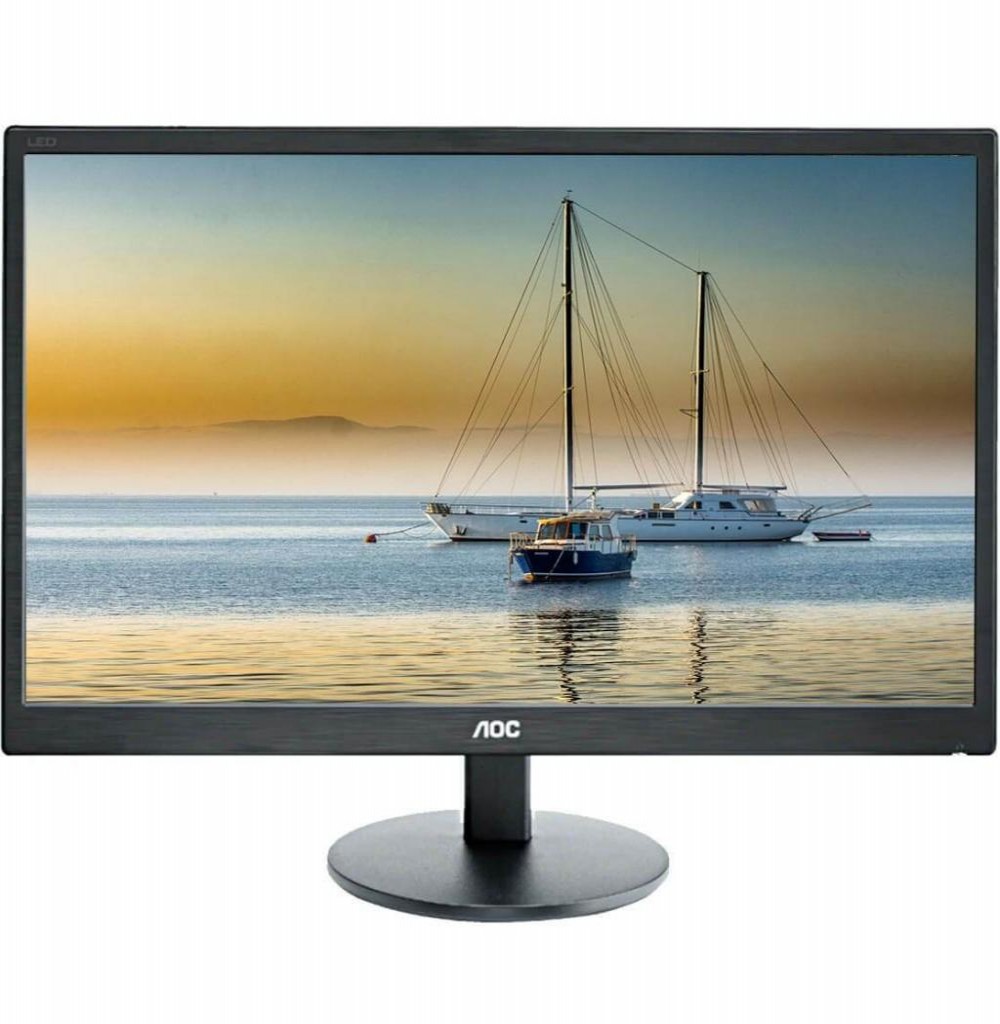 Monitor LED de 24" AOC M2470SWH Full HD com HDMI/VGA Bivolt - Preto