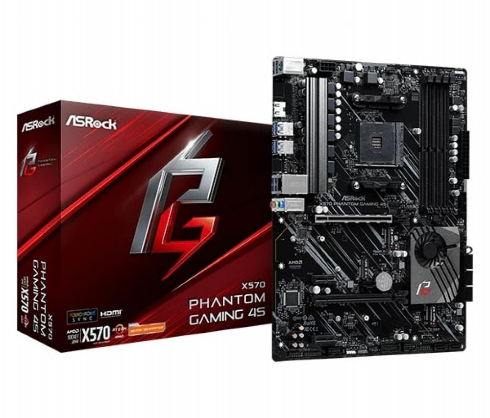 Placa Mãe AsRock X570 Phantom Gaming 4S AMD (AM4)