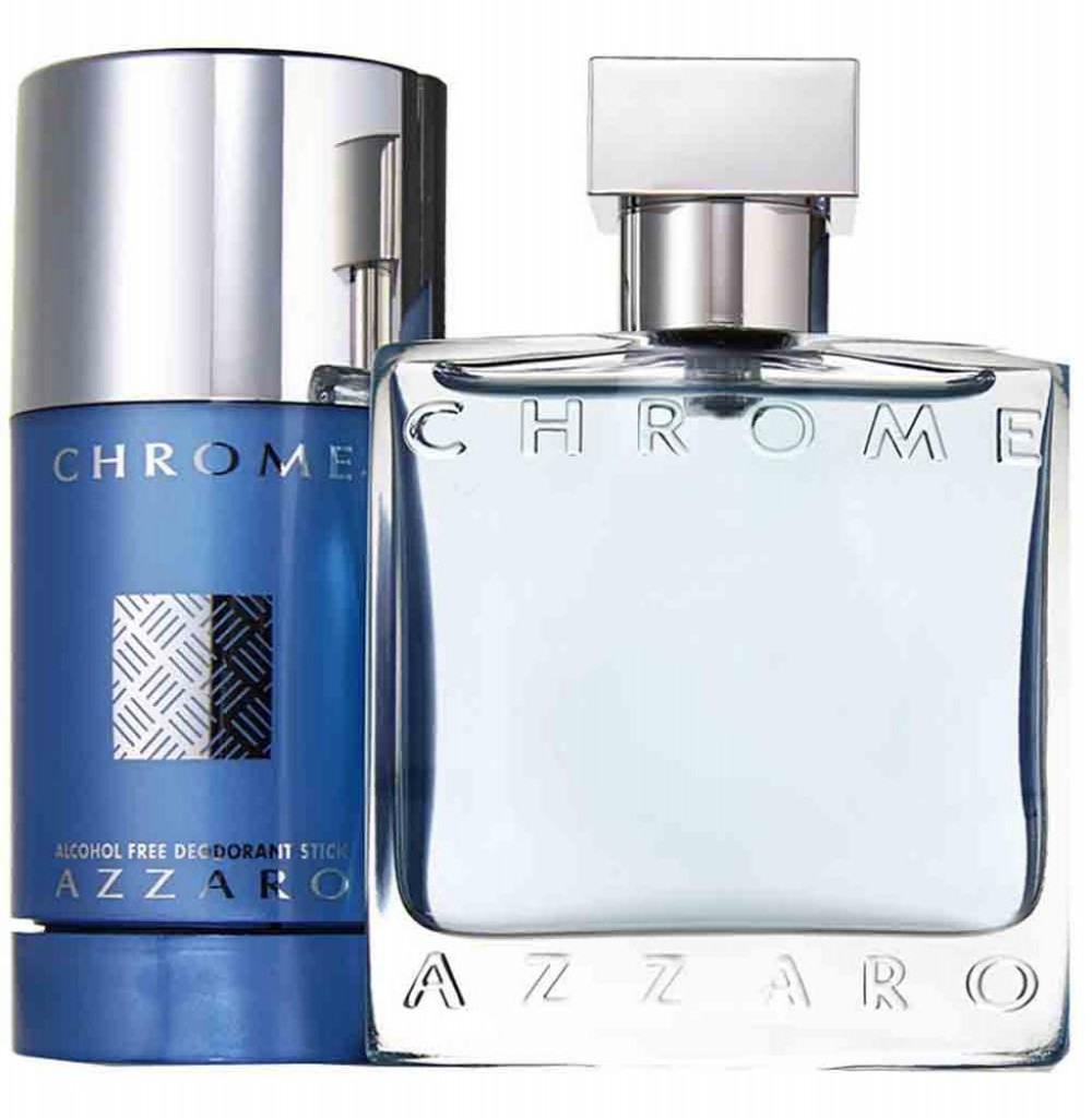 Kit Perfume Azzaro Chrome EDT Masculino 50ML + Desodorante Bastão 75G