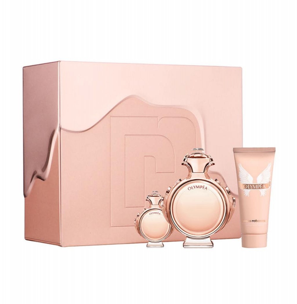 Kit Perfume Paco Rabanne Olympea Eau de Parfum Feminino 80ML+ Mini 10ML + Creme Corporal 100ML