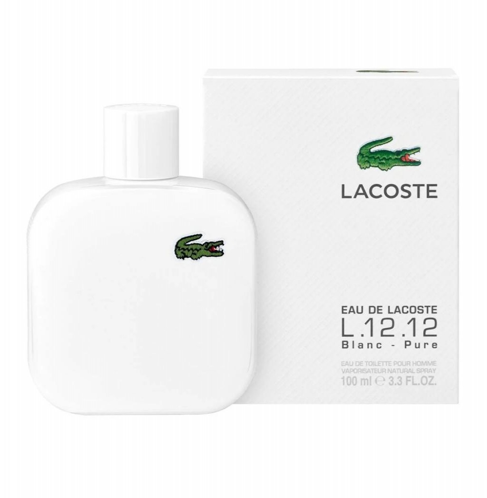 Perfume Lacoste L.12.12 Blanc Pure Eau de Toilette Masculino 100ML