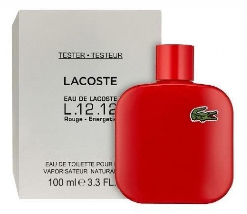 Tester Lacoste EAU Rouge Energetic Masculino100 ML