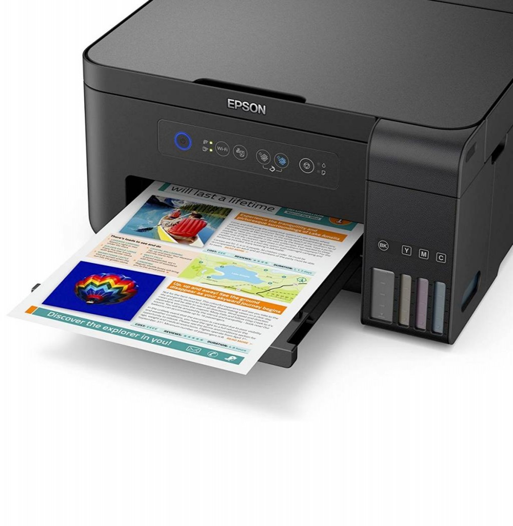 Impressora Multifuncional Epson EcoTank L4150 Inkjet 3 em 1 com Wi-Fi Bivolt - Preta