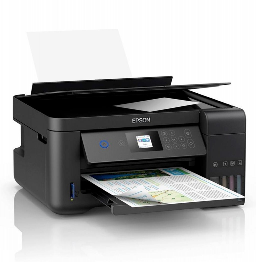 Impressora Multifuncional Epson EcoTank L4160 Inkjet 3 em 1 com Wi-Fi Bivolt - Preto