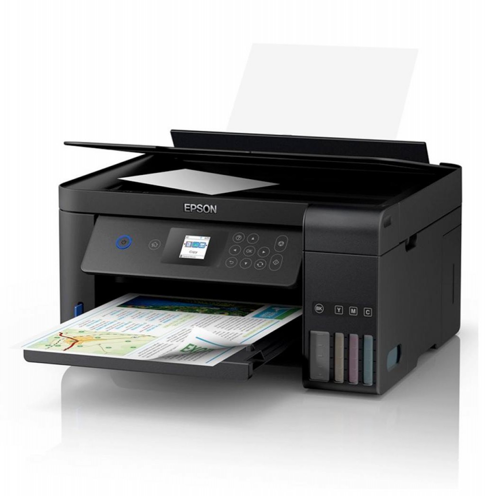 Impressora Multifuncional Epson EcoTank L4160 Inkjet 3 em 1 com Wi-Fi Bivolt - Preto