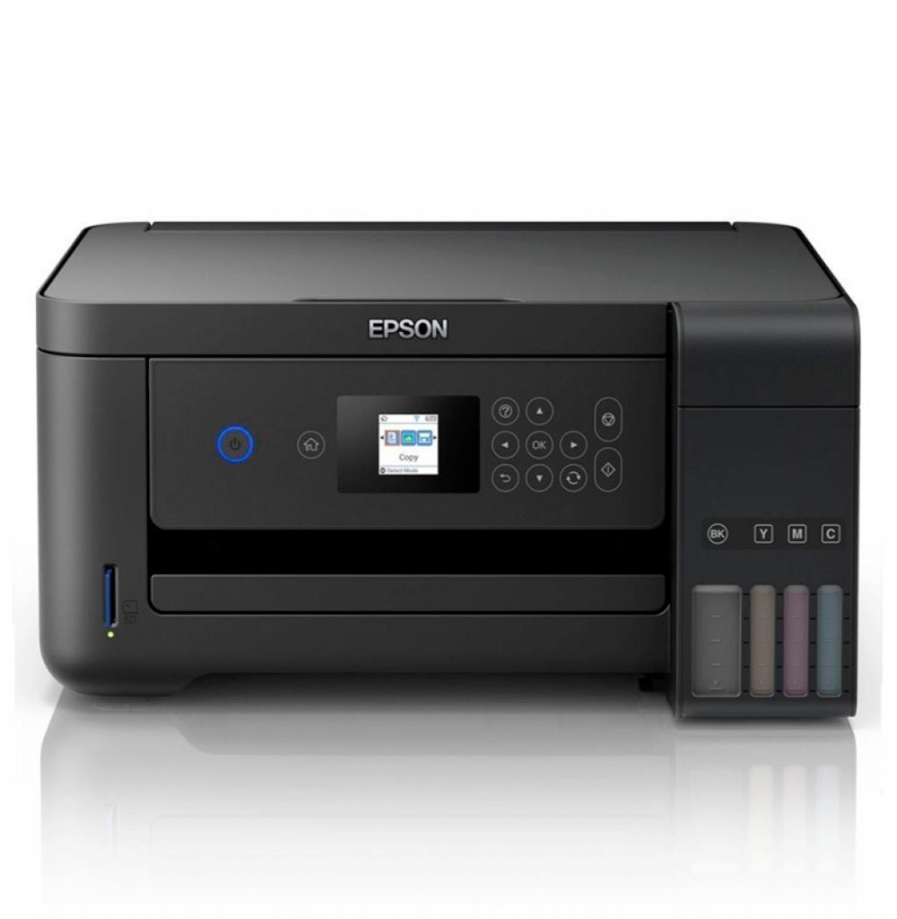 Impressora Multifuncional Epson EcoTank L4160 Inkjet 3 em 1 com Wi-Fi Bivolt - Preto