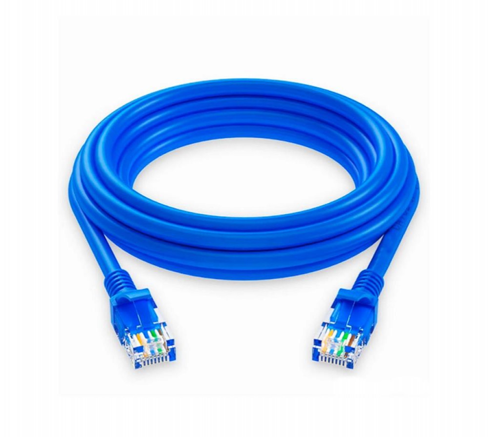 CABO DE REDE QUANTA 1M CAT5 RJ45/BC/UTP AZU