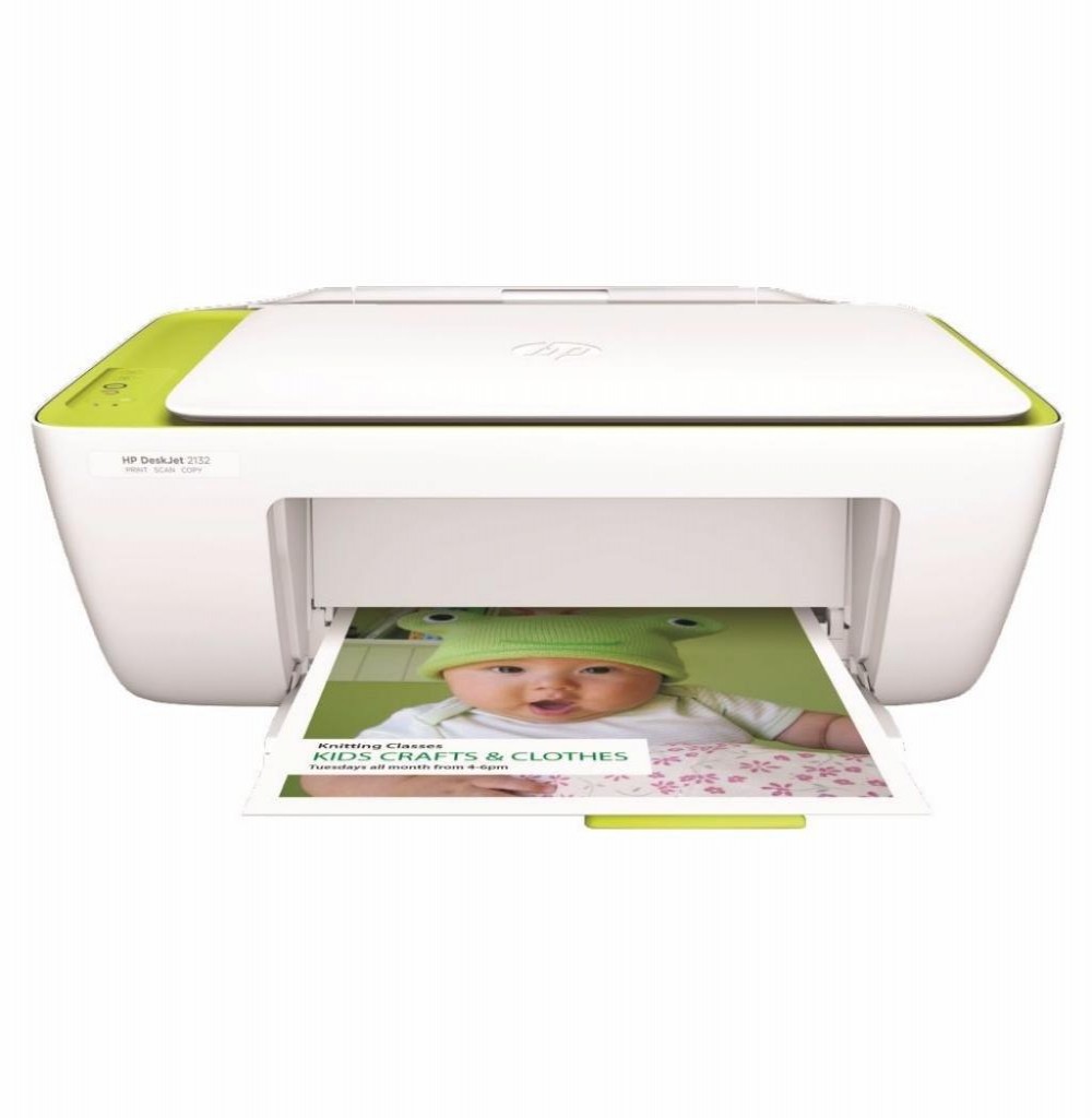 Impressora Multifuncional HP Deskjet Ink Advantage 2135 3 em 1 Bivolt - Branca