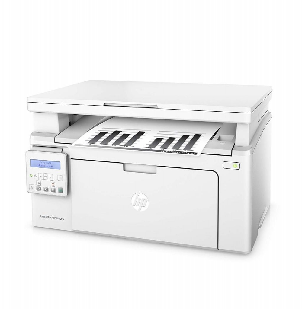 Impressora Multifuncional HP Pro MFP M130nw Laserjet 3 em 1 com Wi-Fi 110V - Branca