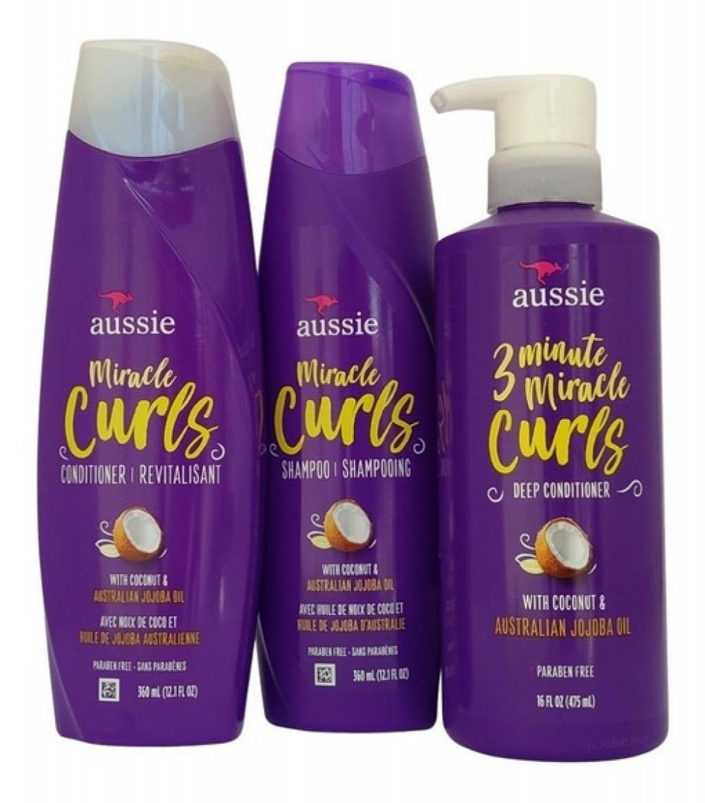 Aussie Kit Shampoo + Condicionador + Mascara Miracle Curls