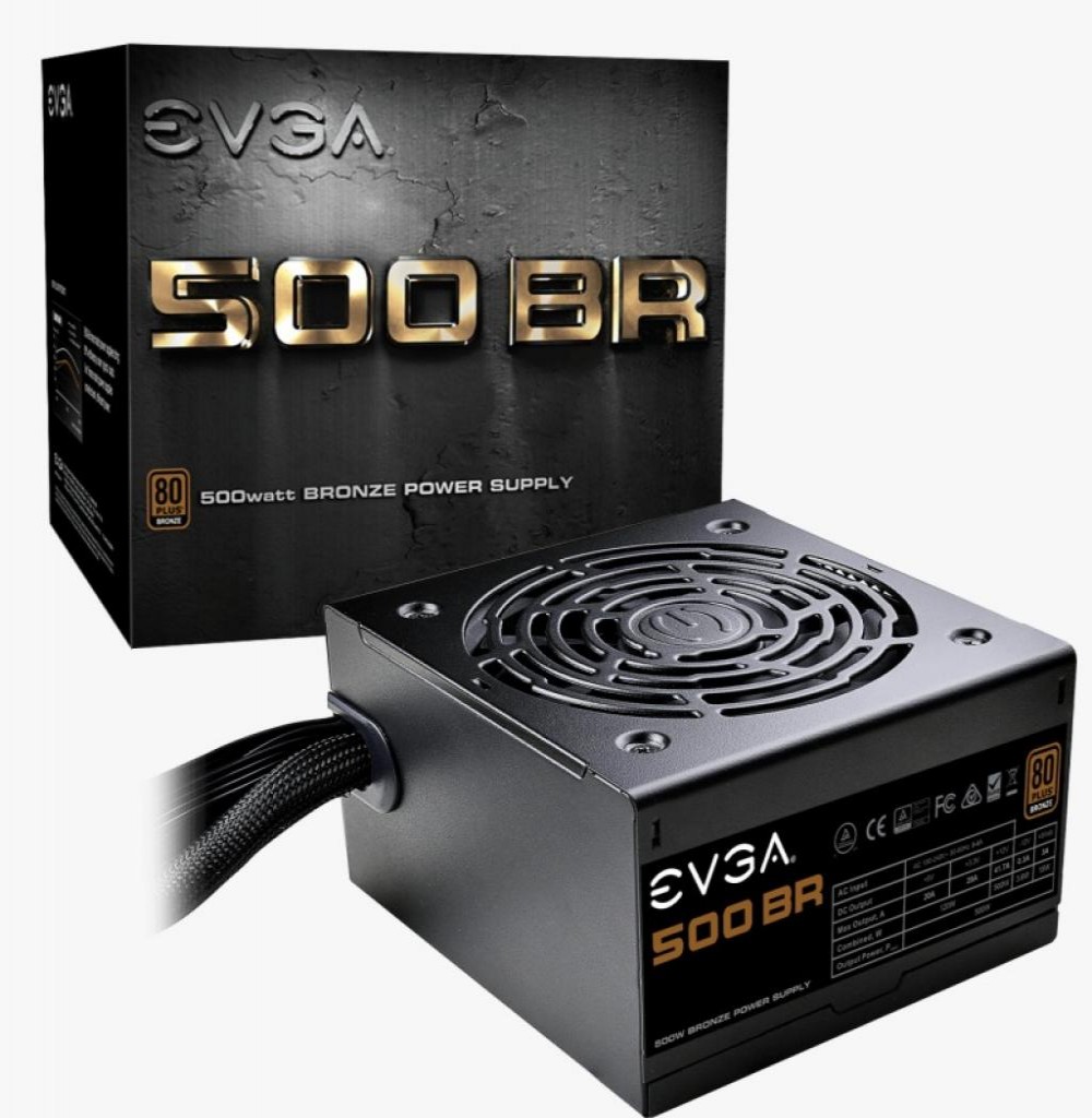 Fonte 500W EVGA Bronze 100-BR-0500-K1 