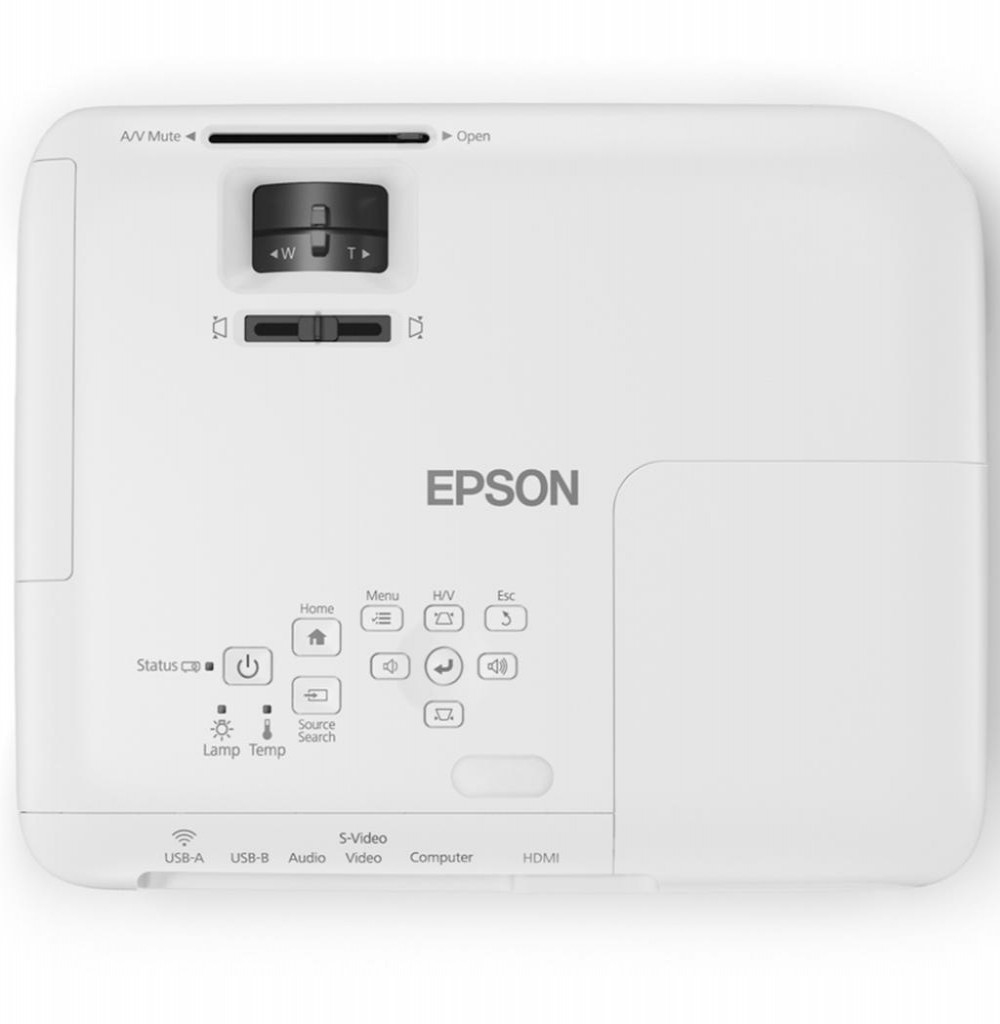 Projetor Epson PowerLite Home Cinema 740HD (RB) 3000 Lúmens HDMI/USB - Branco