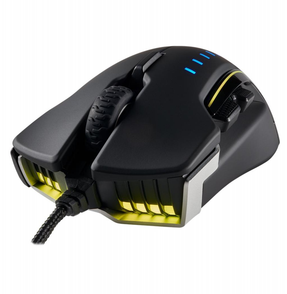 Mouse Gamer Corsair Glaive Optico CH-9302111-NA 16000dpi Rgb Preto