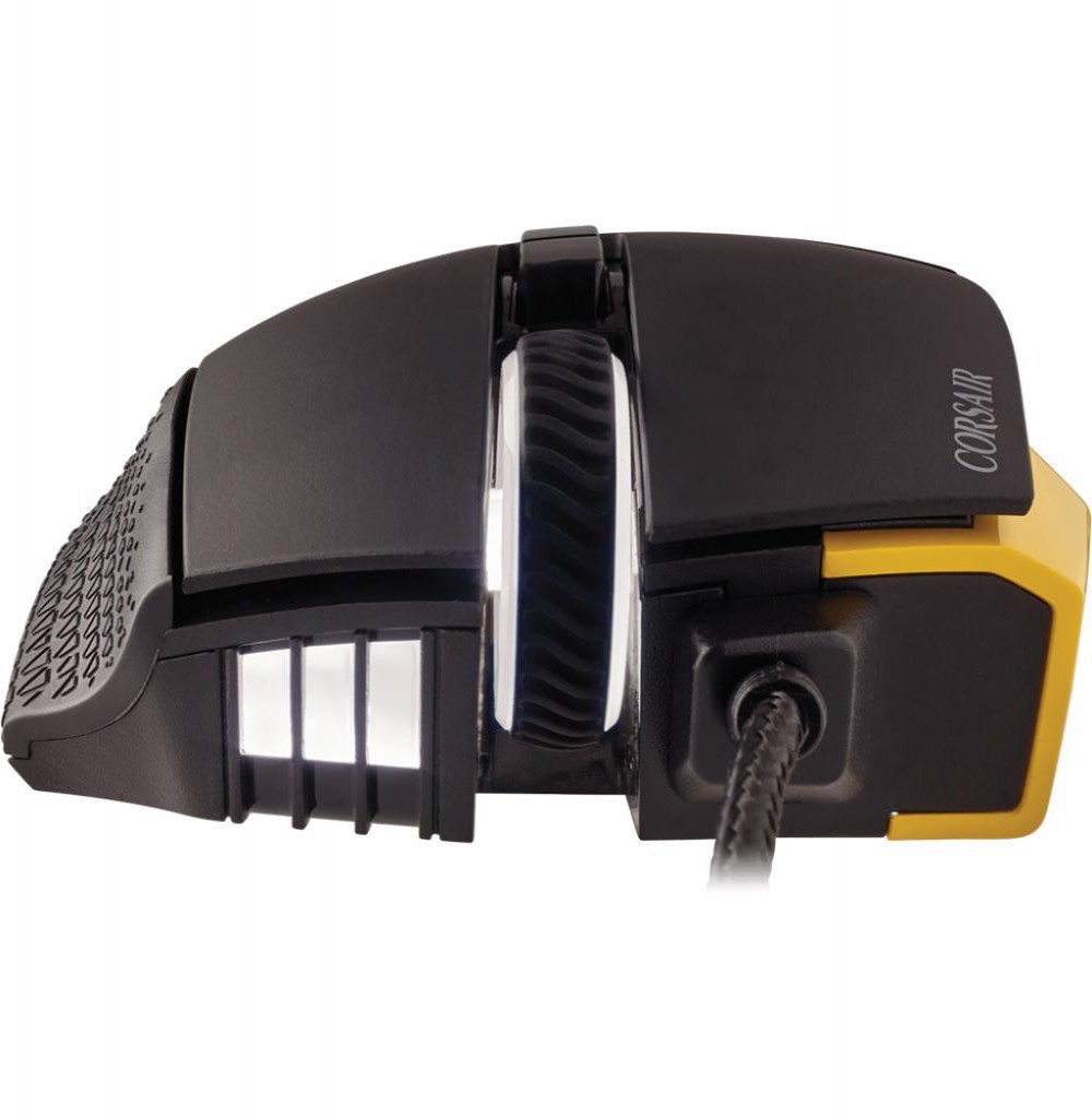 Mouse Gamer Corsair Scimitar Pro Rgb 16.000dpi CH-9304011-NA Preto/Amarelo