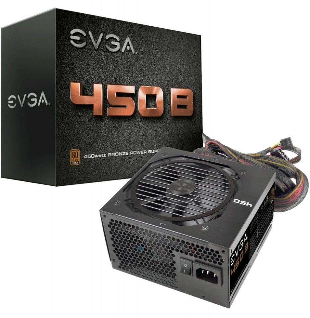 Fonte 450W EVGA 80 Plus Bronze 100-B1-0450-K1