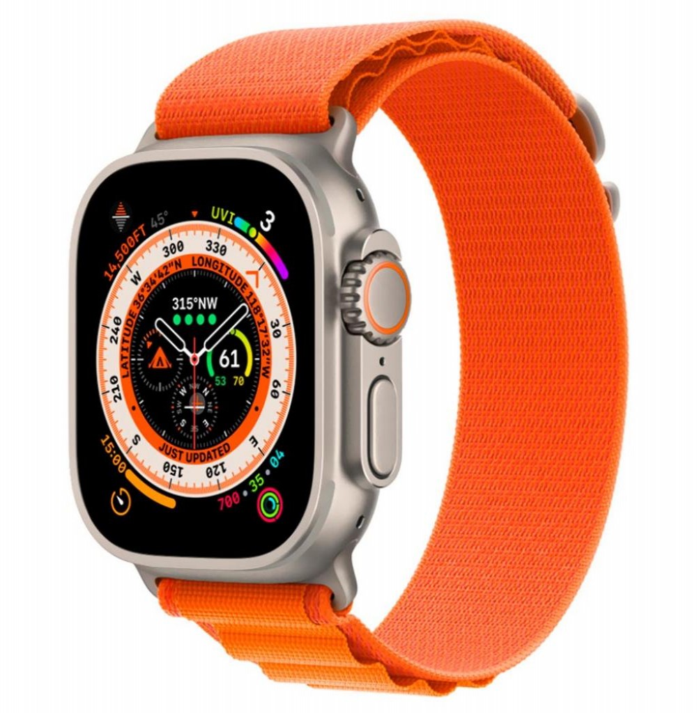 Relógio Apple Ultra 49mm MQEV3LL/A Orange Alpine