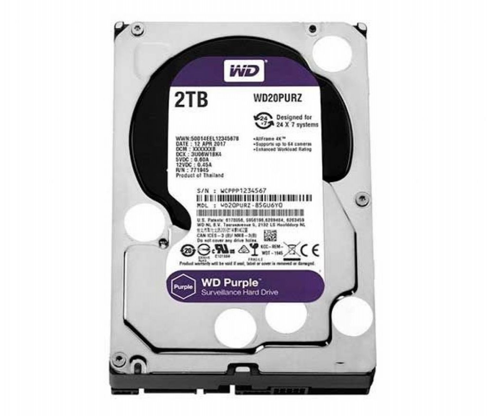 HD SATA3  2TB WD Purple WD20PURZ