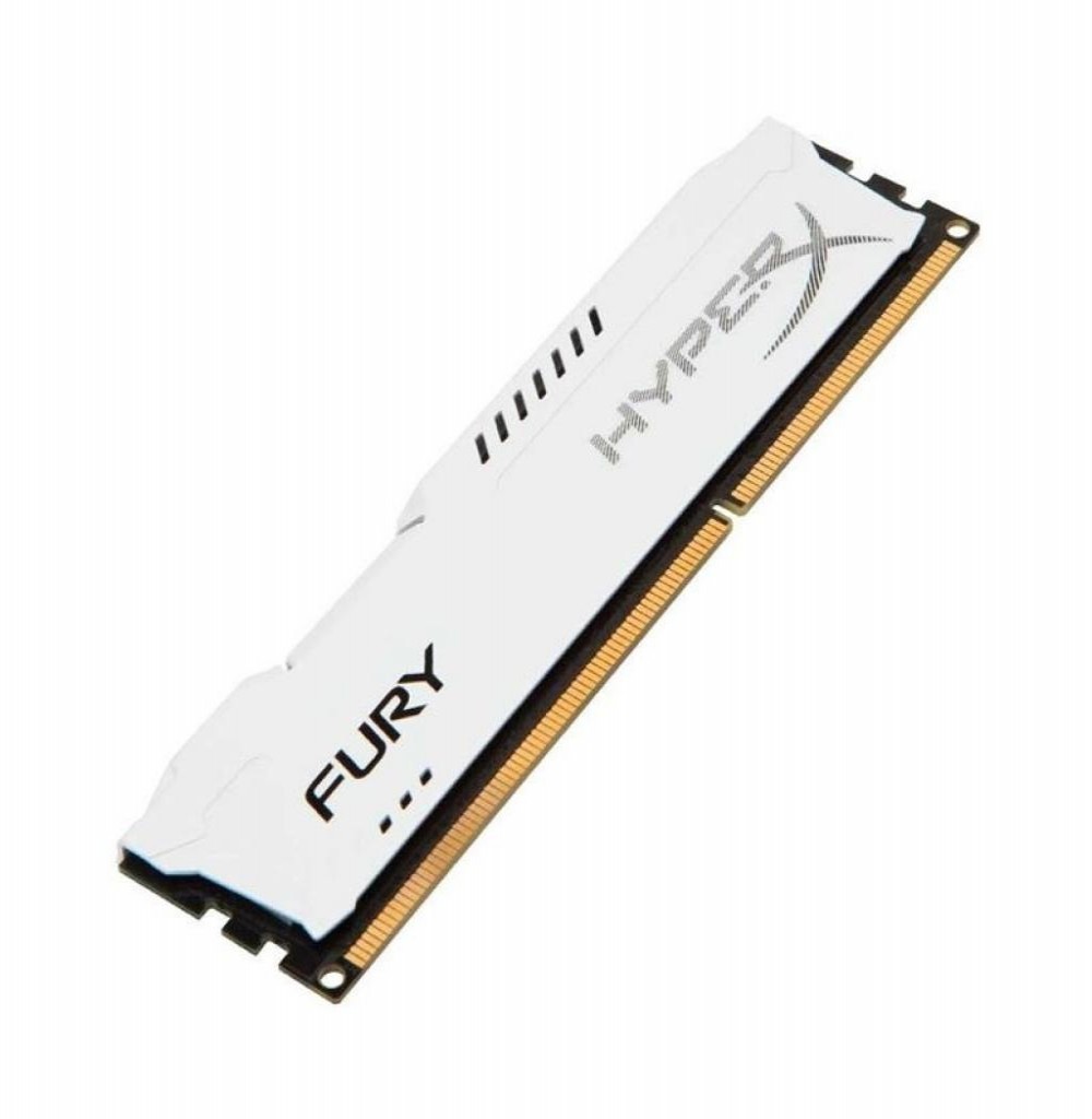 Memória Ram DDR3 4GB 1600 Kingston HyperX Fury Branca