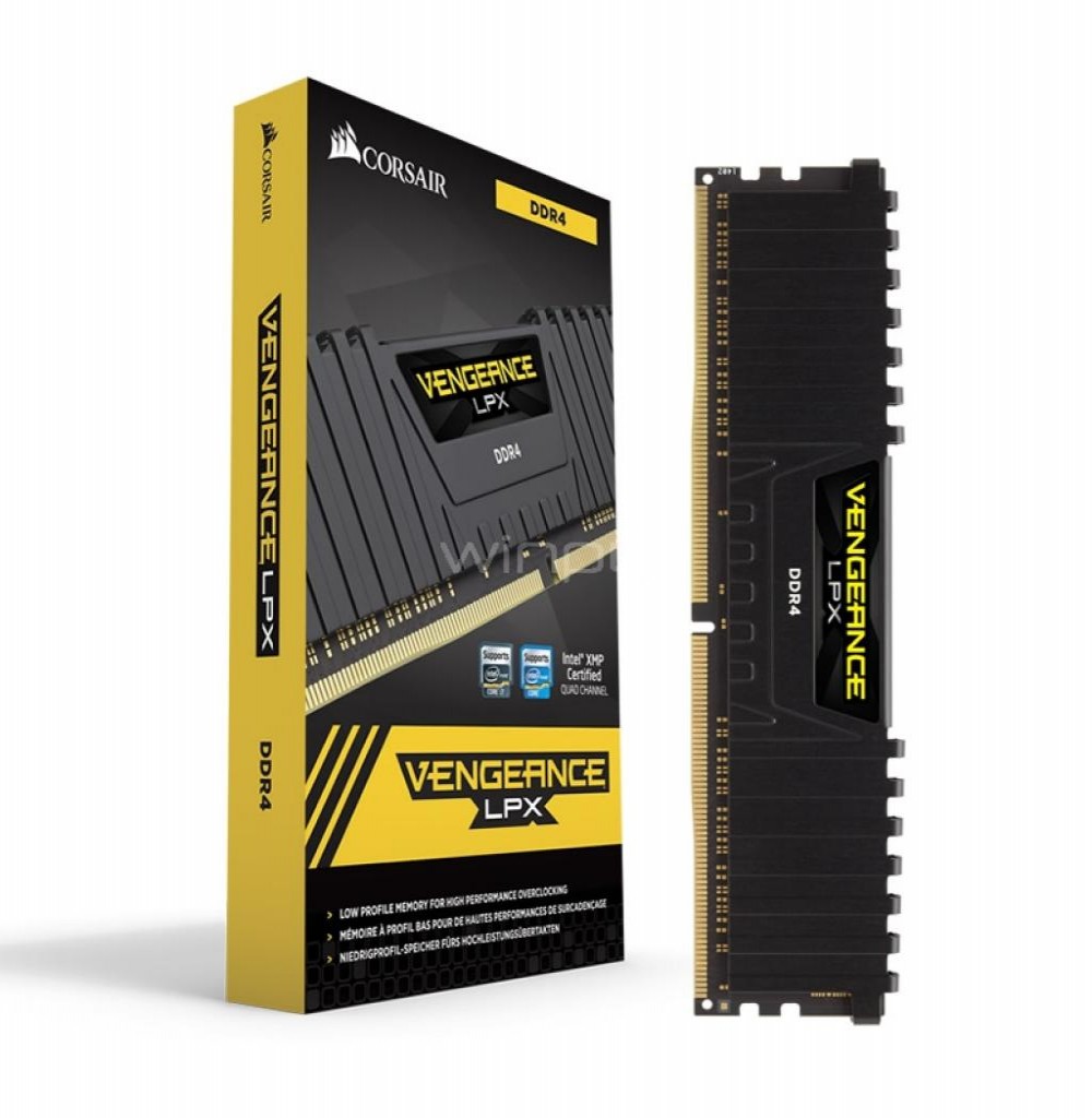 Memória Ram DDR4 4GB 2400 Corsair Vengeance LPX Black