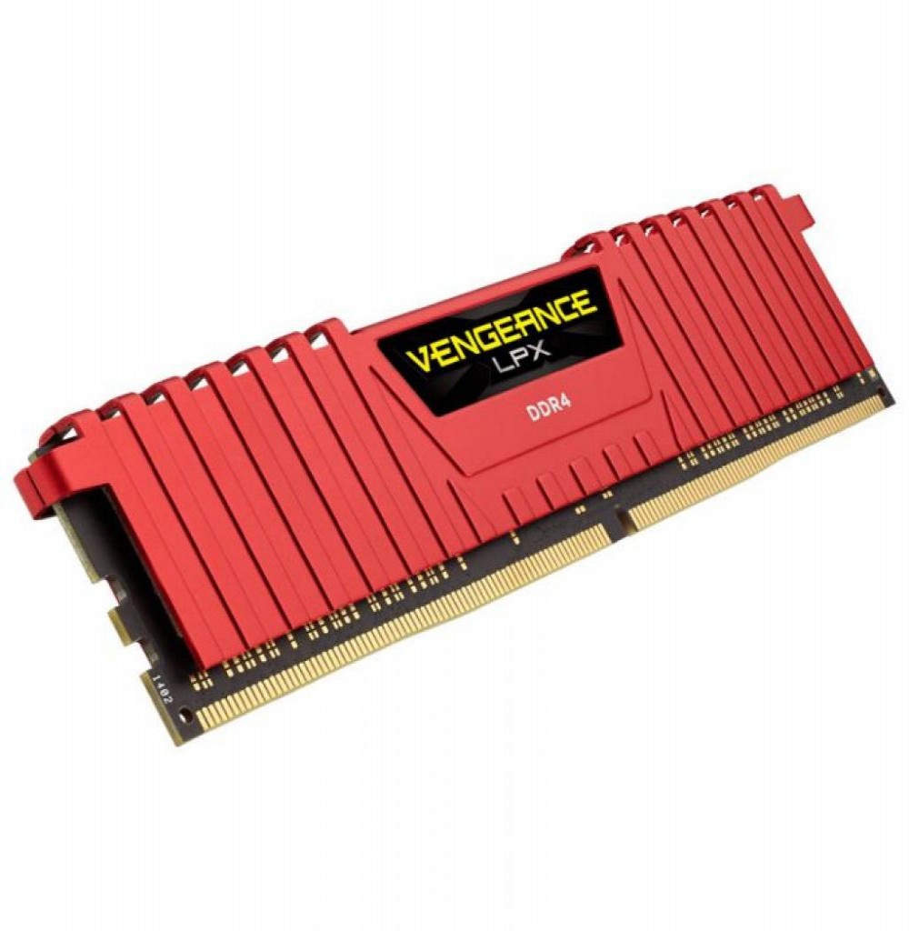 Memória Ram DDR4 8GB 2400 Corsair Vengeance LPX Red