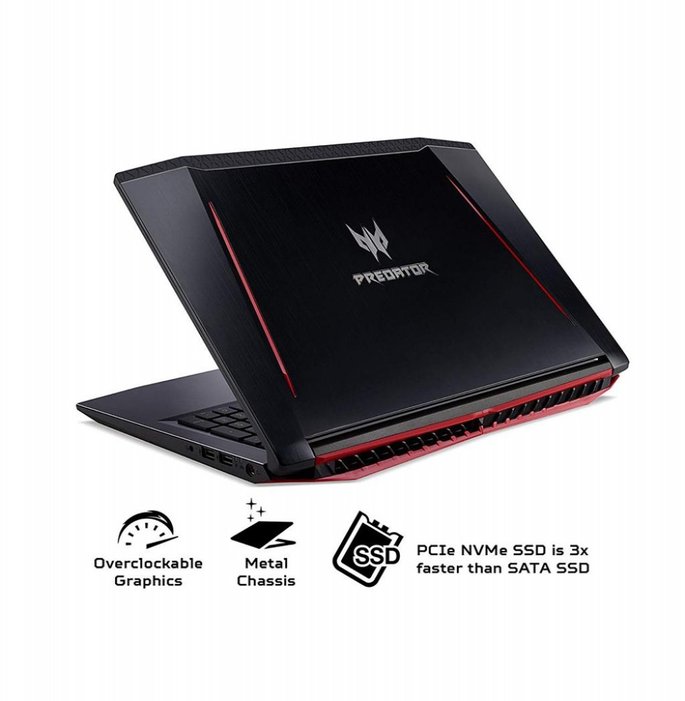 Notebook Acer Predator PH315-51-78NP i7 2.2GHZ/ 16GB/ 256GB/ GTX1060 6GB/ 15.6" FHD