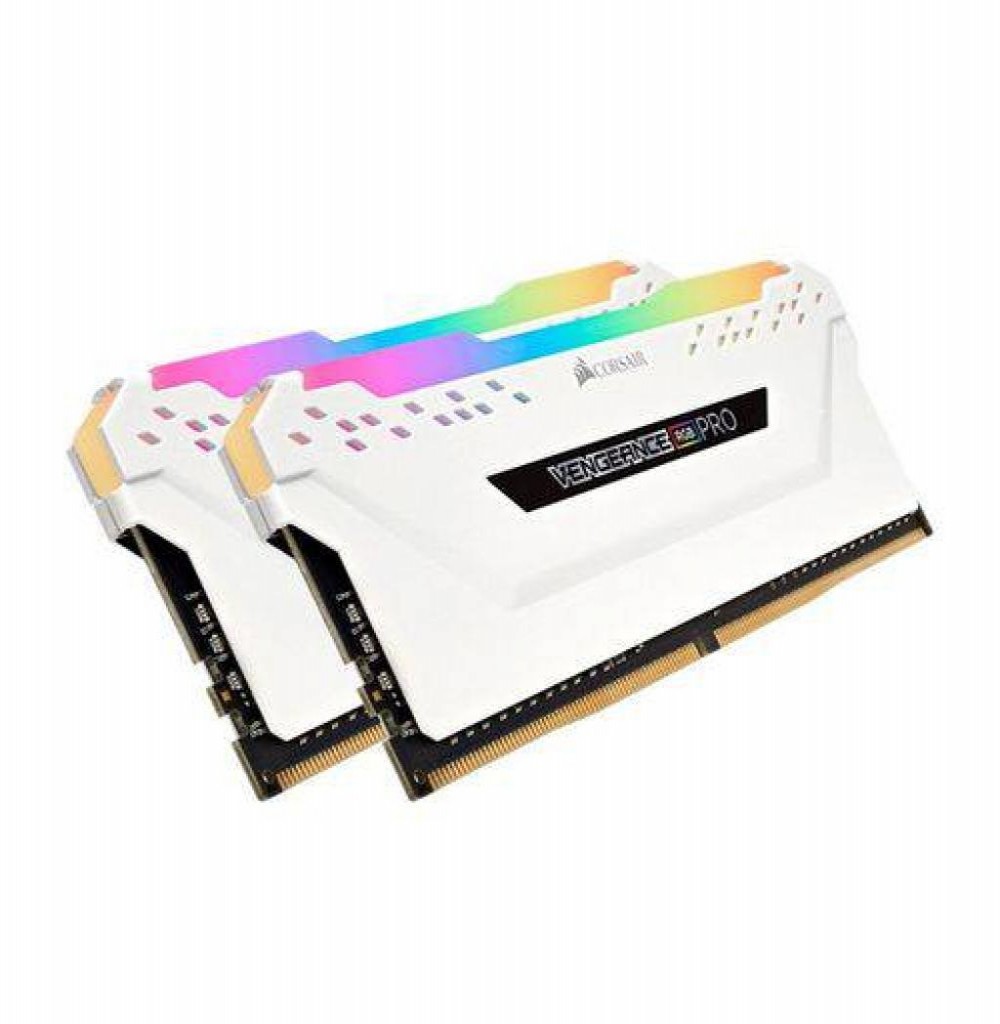 Memória Ram DDR4 16GB 2666 Corsair Vengeance LPX Branca Kit