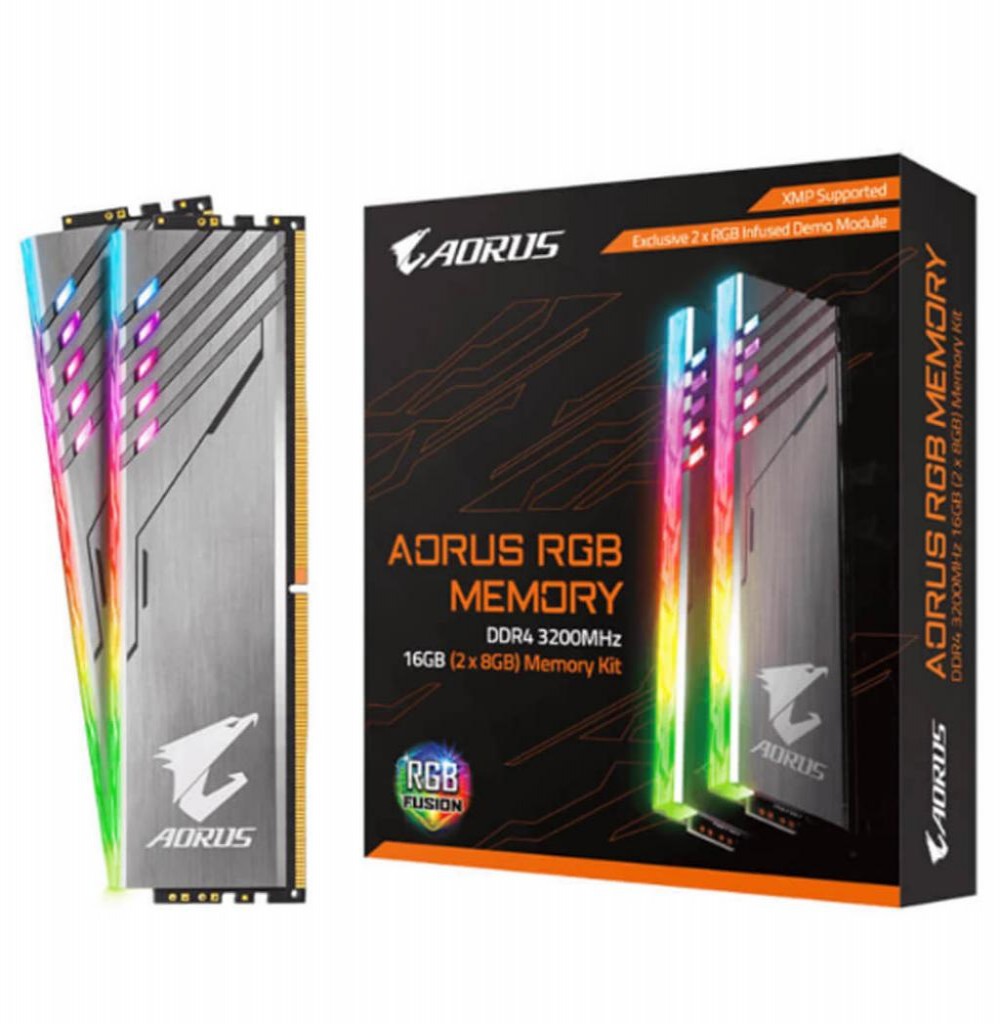 Memória Ram DDR4 16GB 3200 Gigabyte RGB K2 2x8GB Kit