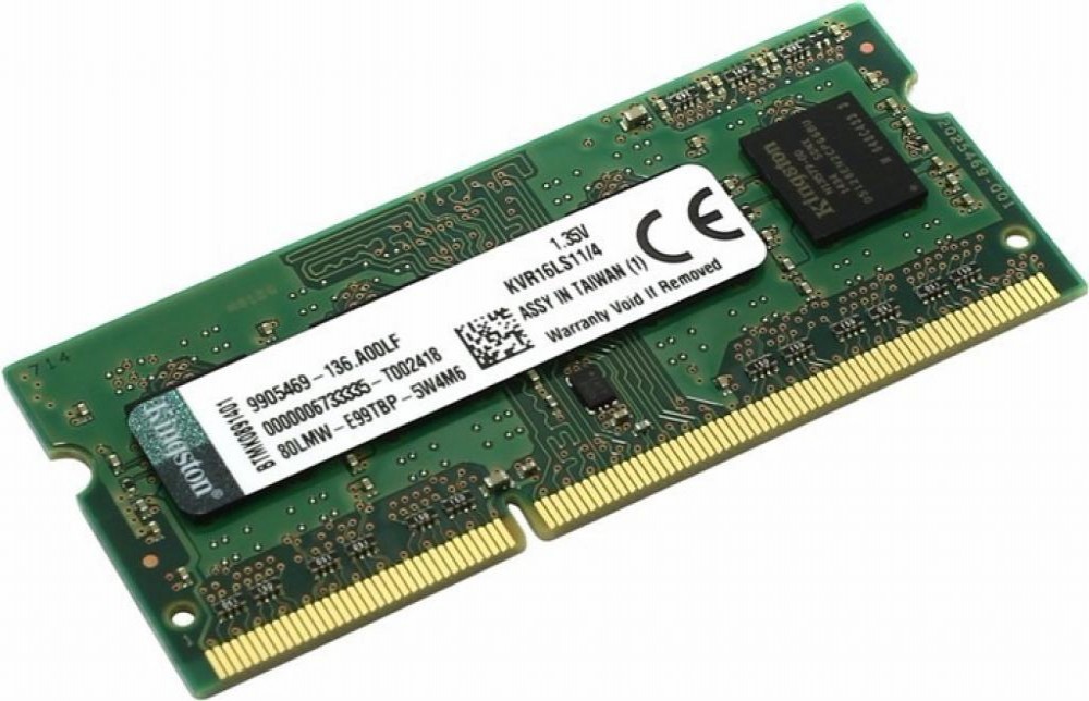 Memória Para Notebook DDR3 4GB 1600Mhz Kingston