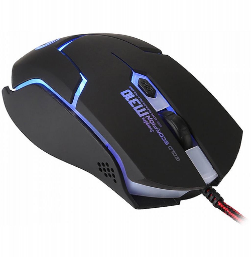 Mouse Gaming Marvo Scorpion M310 USB com Fio Preto