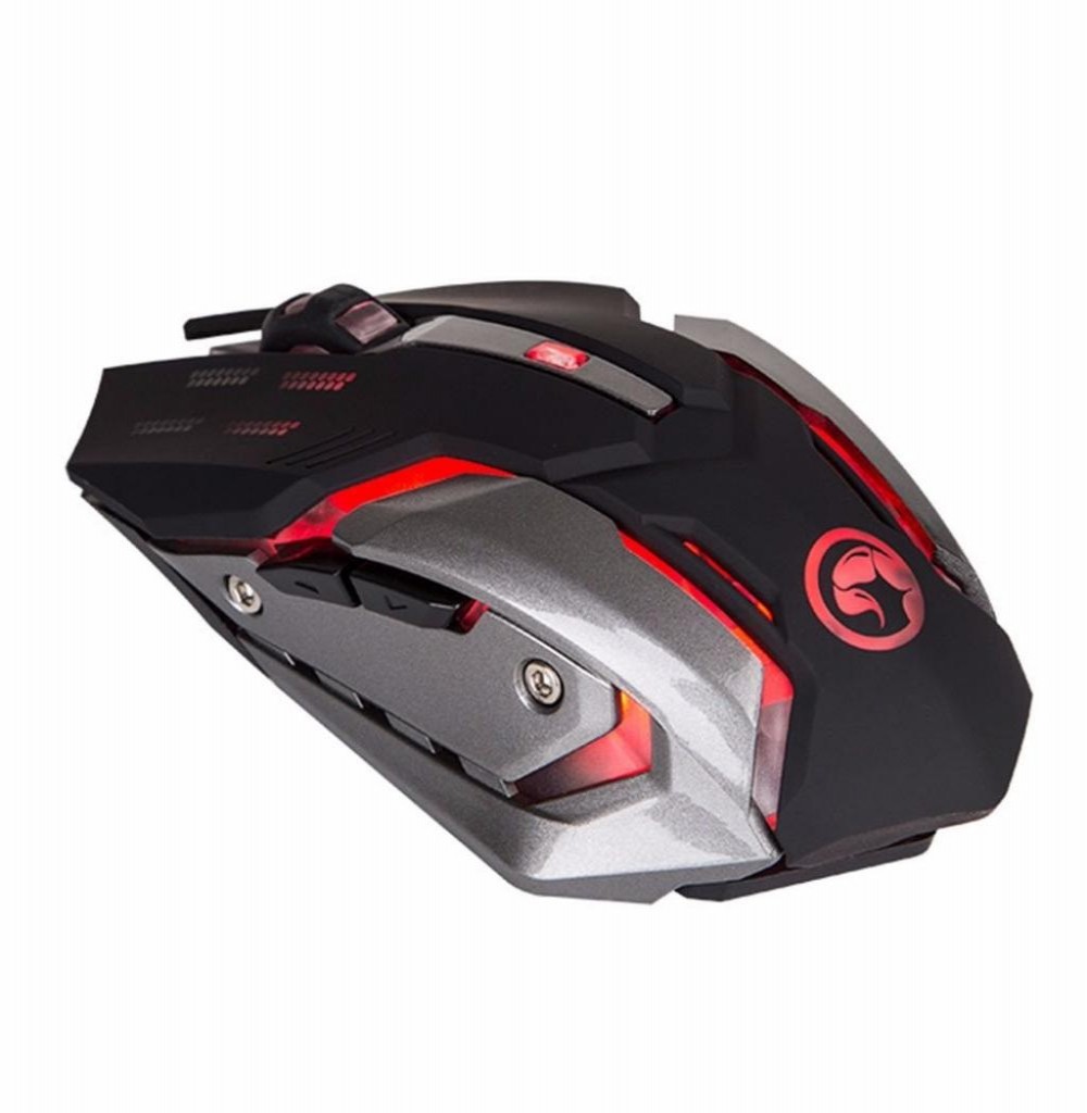 Mouse Gaming Marvo M314 Scorpion com fio USB Preto/Cinza