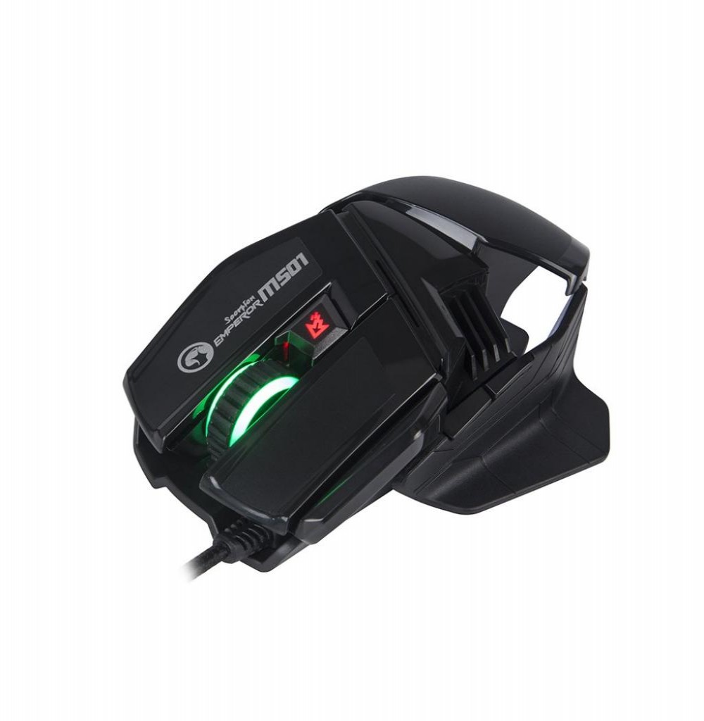 Mouse Gaming Marvo Scorpion M501 USB com Fio Preto