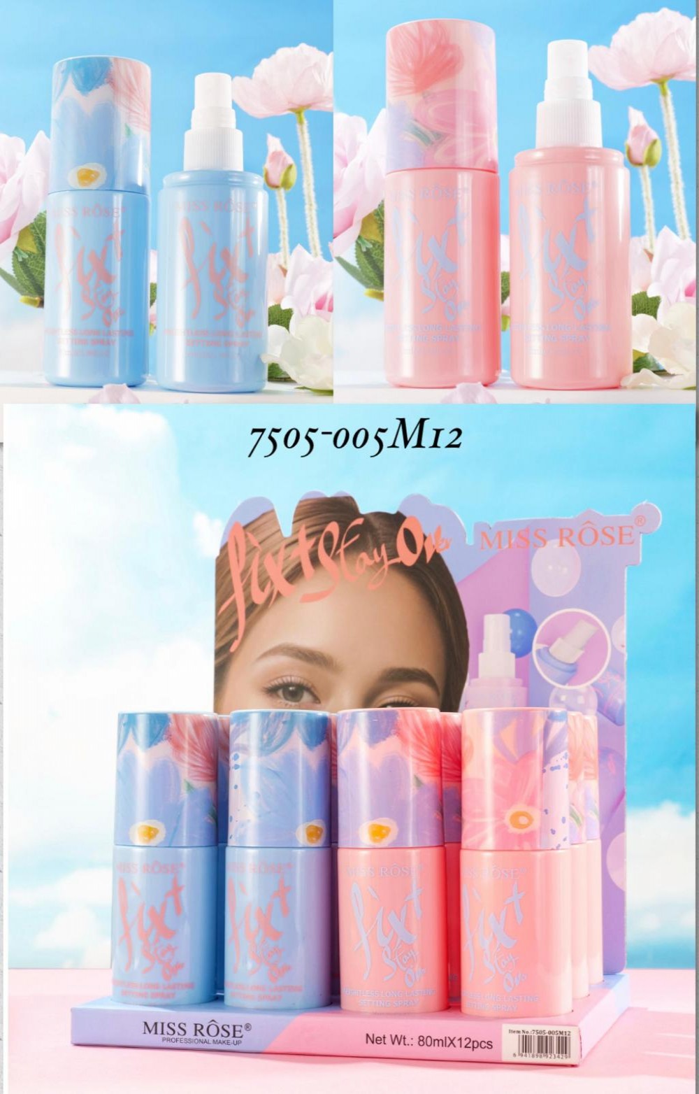  MAQ MISS ROSE FIXADOR FIXT STAY OVER 