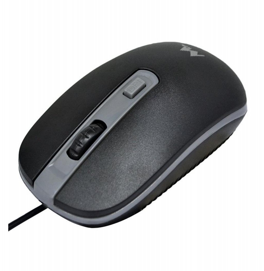 Mouse Mtek Optico Palm PM-850UK / 800-1200DPI/USB com Fio - Preto