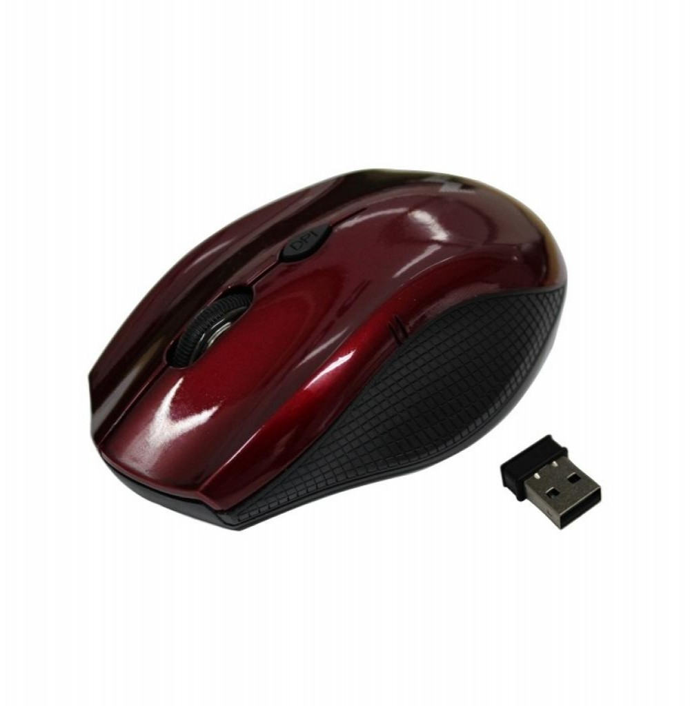 Mouse Mtek Wireless PMF433 - Vermelho Preto 