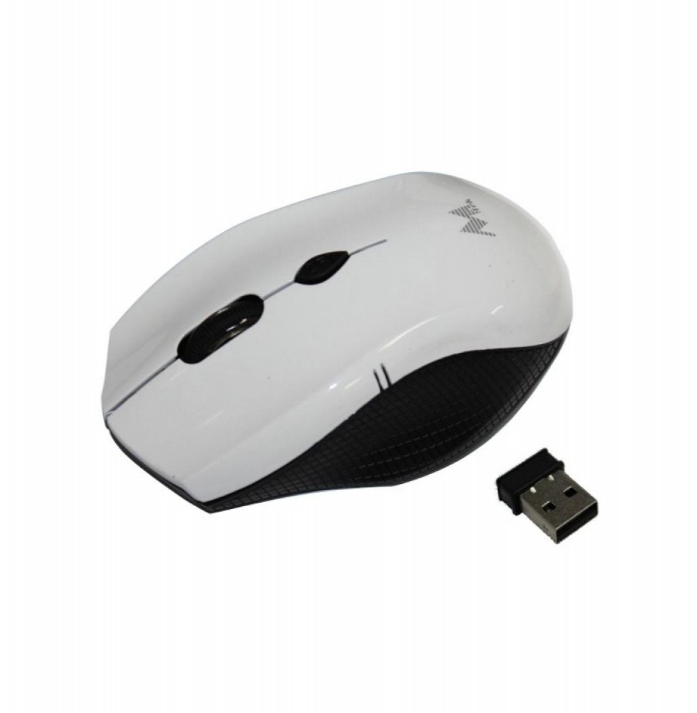 Mouse Mtek Wireless PMF433 - Branco Preto 