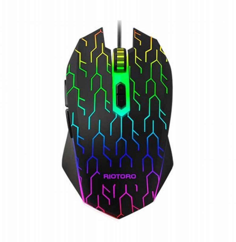 Mouse Gamer Riotoro Uruz Z5 RGB MR-600L 4000DPI - Lightning