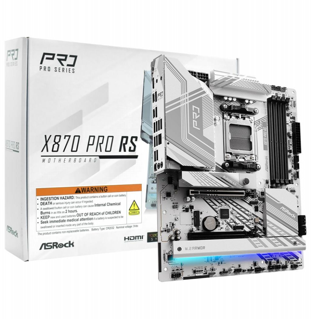 Placa Mãe AMD (AM5) Asrock X870 Pro RS DDR5                