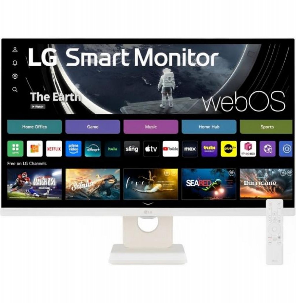 Monitor Led 27" LG 27SR50F-W Fhd Ips Smart Webos Bt Monitor Led 27" LG 27SR50F-W Fhd Ips Smart Webos Bt