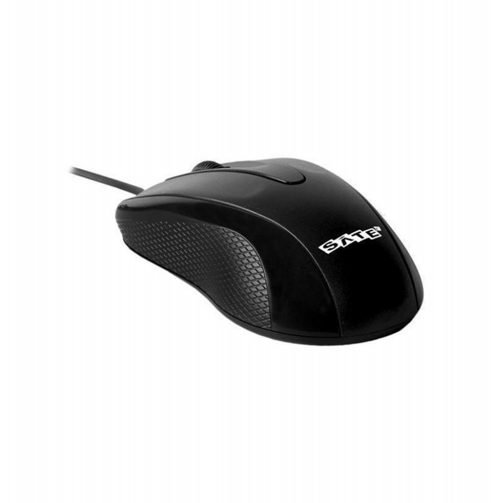 Mouse Óptico Satellite A-40 USB de 1200 CPI - Preto