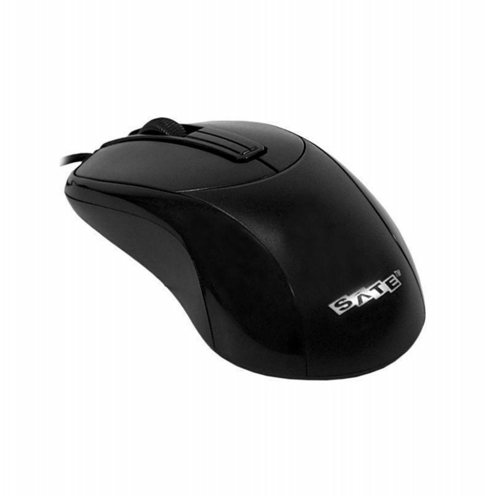 Mouse Óptico Satellite A-41USB/1200 CPI - Preto