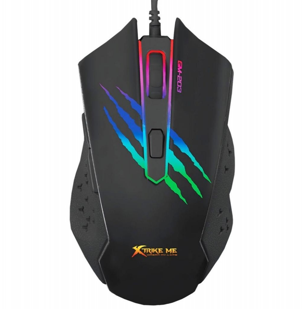 Mouse Gaming Xtrike Me GM-203 com Fio 2400DPI Mixed USB Preto