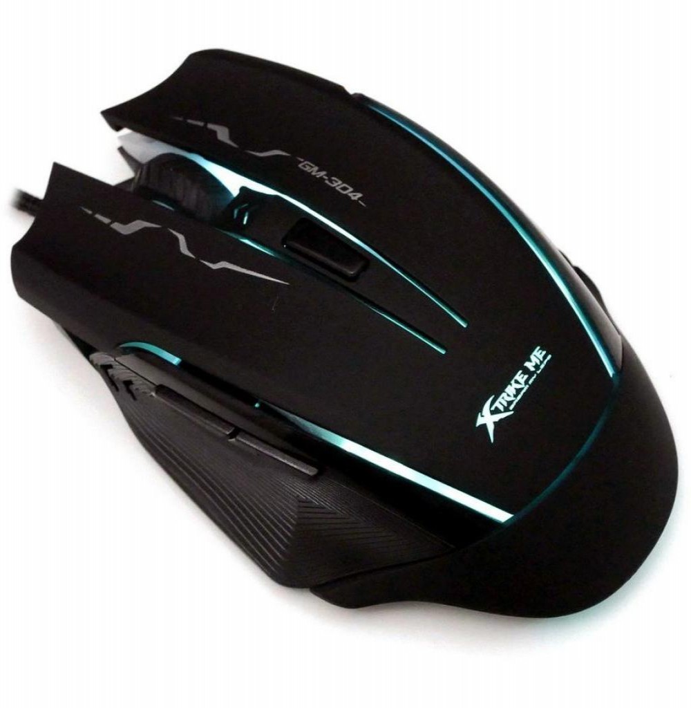 Mouse Xtrike Gamer/Gaming Optical GM-304 Luminoso - Preto