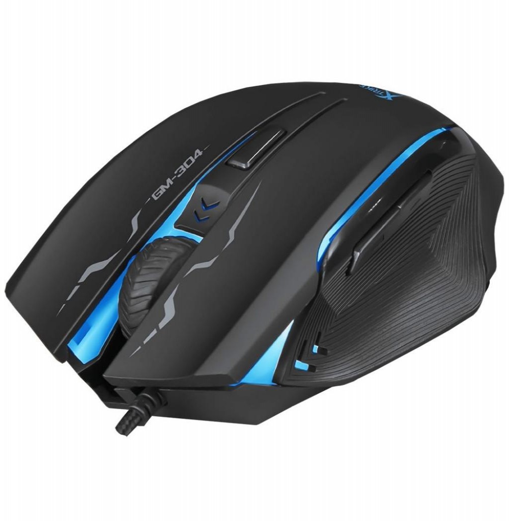 Mouse Xtrike Gamer/Gaming Optical GM-304 Luminoso - Preto