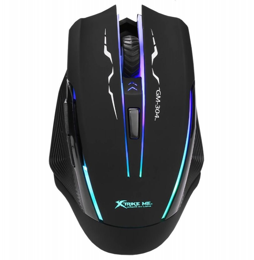 Mouse Xtrike Gamer/Gaming Optical GM-304 Luminoso - Preto