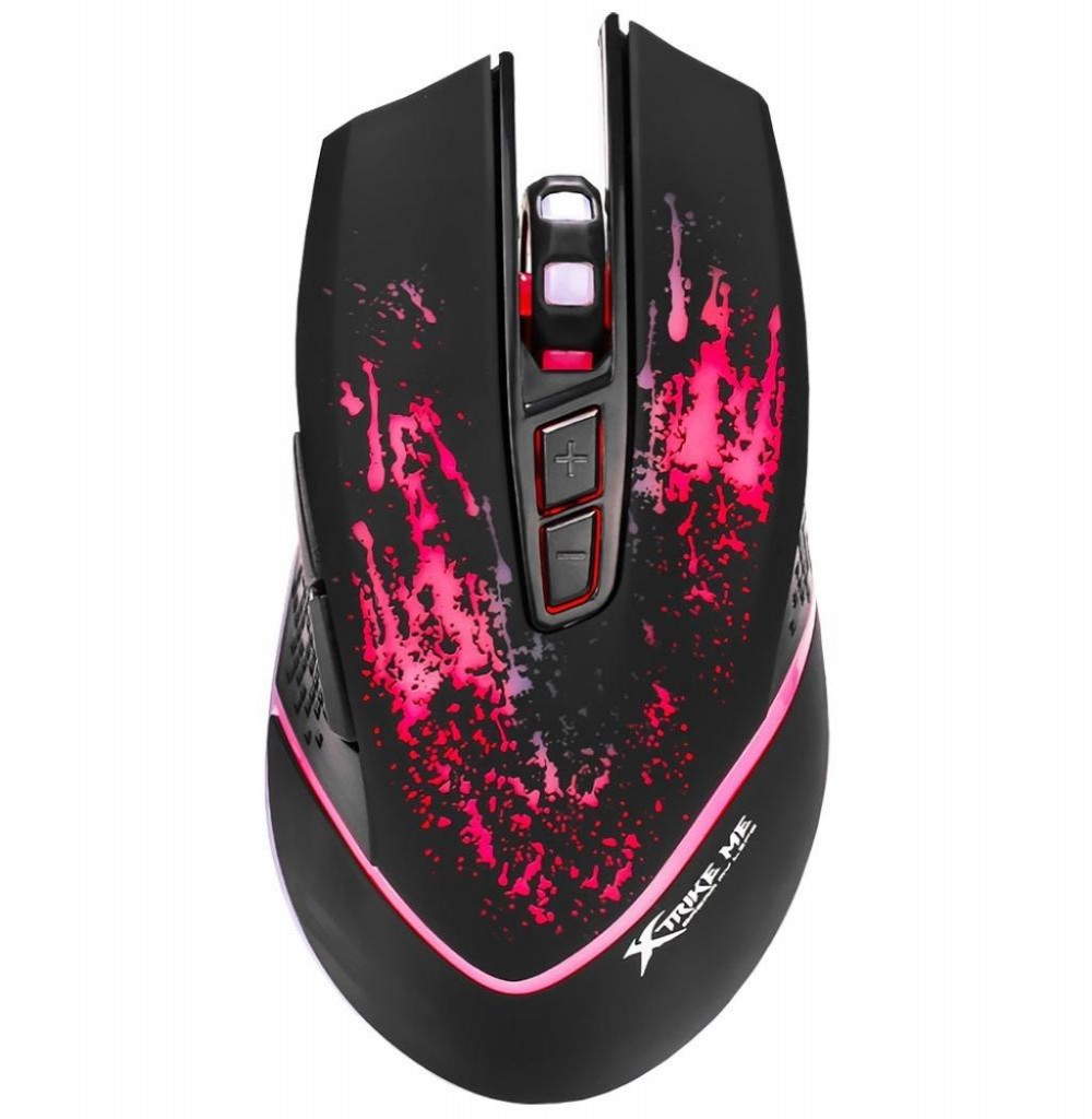 Mouse Xtrike-Me Gamer/Gaming Optical GM-502 Luminoso - Preto