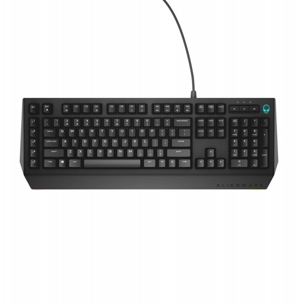 Teclado com Fio Dell Alienware AW568 - Preto (Inglês)