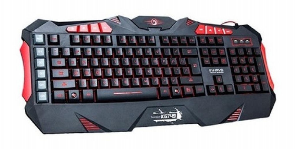 Teclado Gaming Marvo Scorpion KG749 USB Preto (Inglês - com Fio)