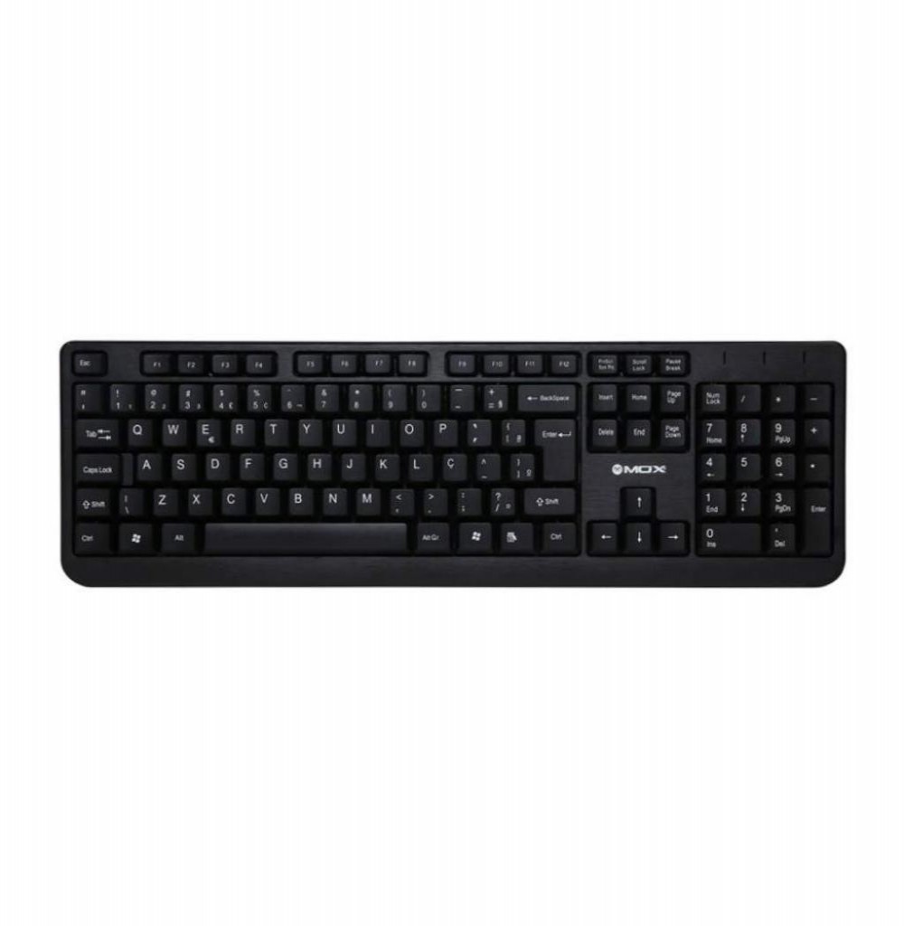 Teclado MOX MO-K904 USB Português - Preto