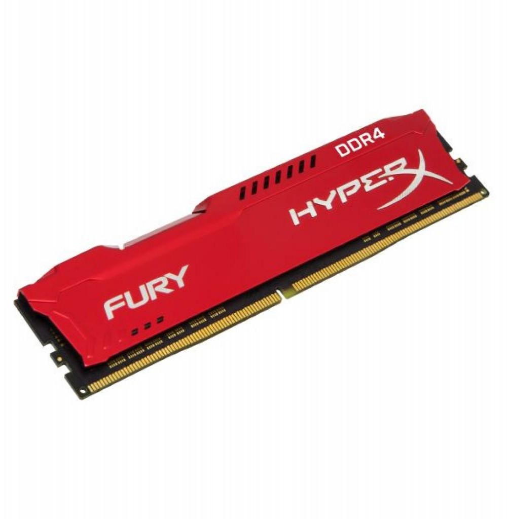 Memória DDR4 16GB 2400 Kingston HyperX Fury Red