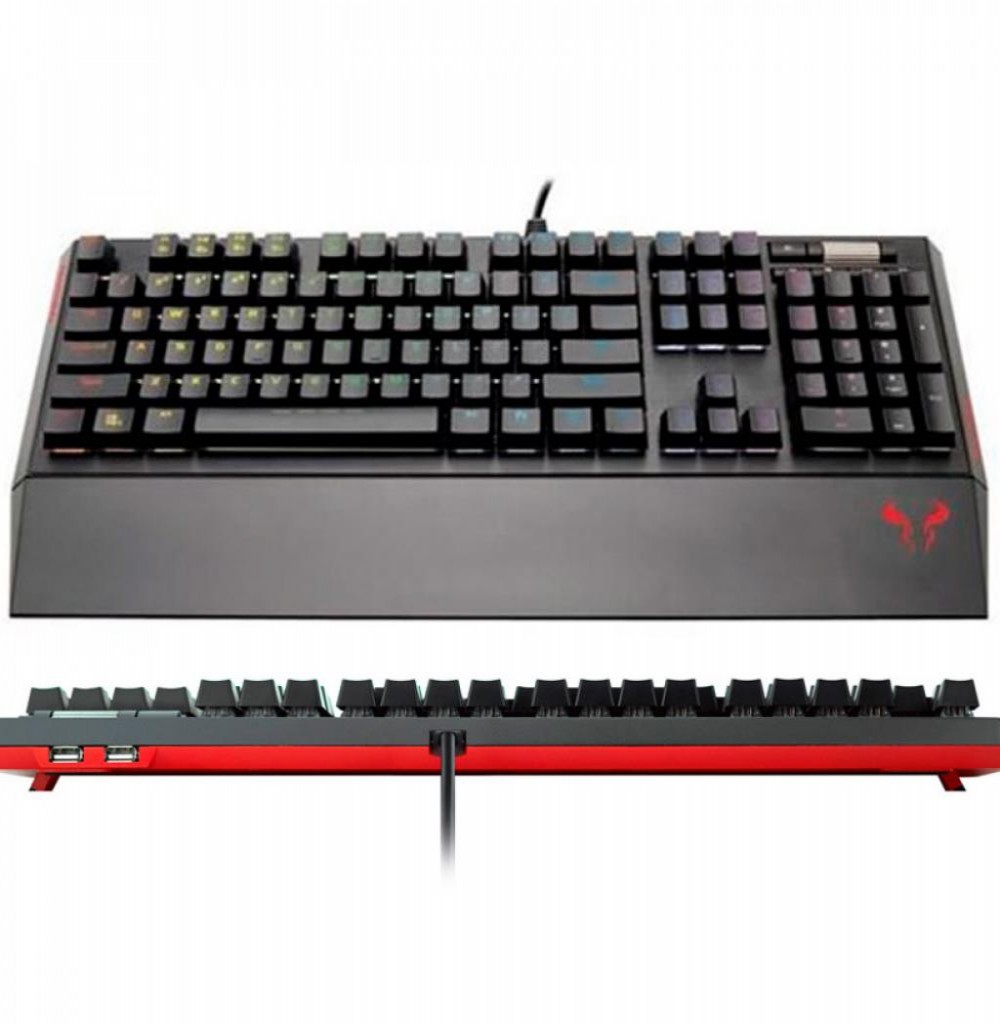 Teclado Riotoro KR700 Xpli Gamer/Gaming Cherry Prism - RGB Preto 